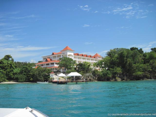 Gran Bahia Principe at Cayo Levantado coming into view from tender boat.jpg
