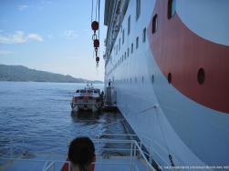 NCL Dawn cruise ship as viewed from tender boat going to Samana.jpg