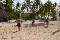 People playing volleyball at Cayo Levantado.jpg