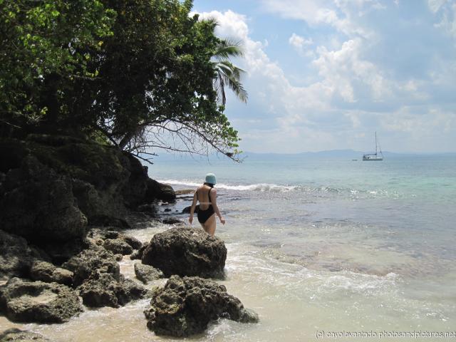 Sailboat in the distance as viewed from Cayo Levantado.jpg