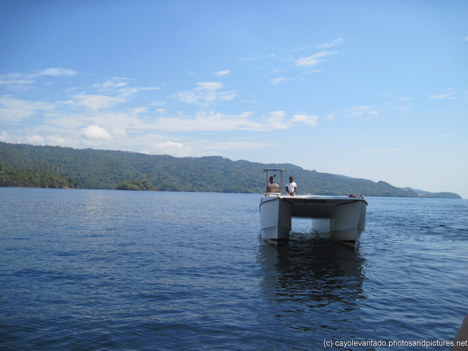 Tender boat next to NCL Dawn near Samana Dominican Republic.jpg