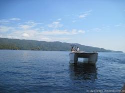 Tender boat next to NCL Dawn near Samana Dominican Republic.jpg
