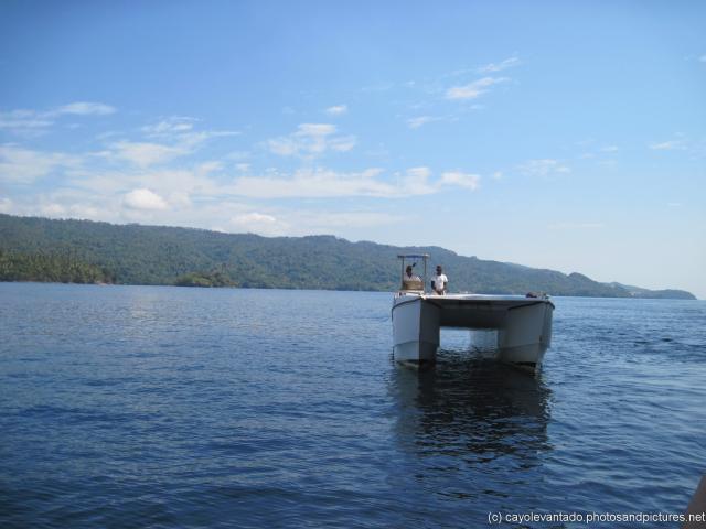 Tender boat next to NCL Dawn near Samana Dominican Republic.jpg
