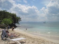 View from one end of Cayo Levantado beach.jpg