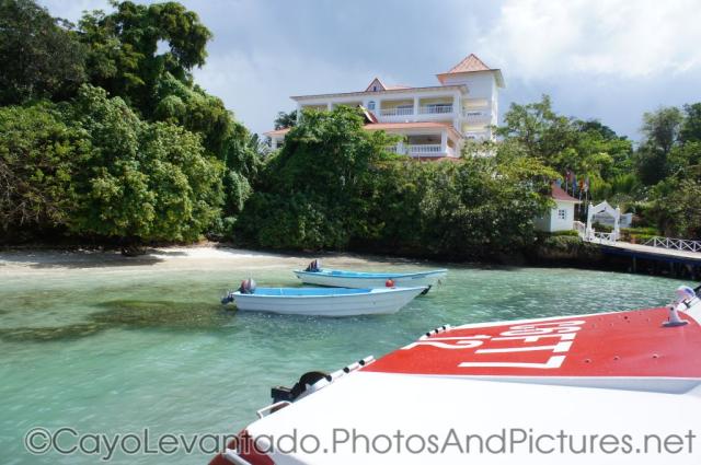 Gran Bahia Principe Cayo Levantado as viewed from pier.jpg