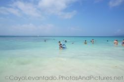 Darwin and mommy in the waters of Cayo Levantado beach.jpg