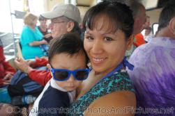 Darwin is held by mommy on tender boat to Cayo Levantado.jpg