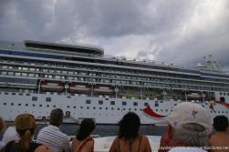 Cayo Levantado tender arriving back at cruise ship Norwegian Dawn off the coast of Samana.jpg
