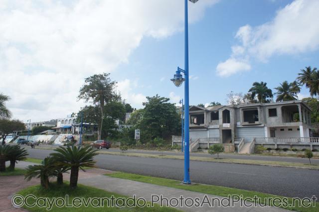 Buildings alongside coastal road in Samana.jpg