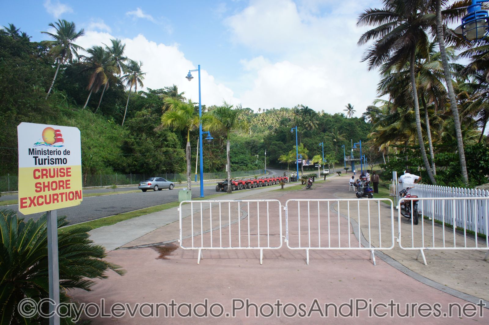 Cruise shore excursion area at Santa Barbara Samana.jpg