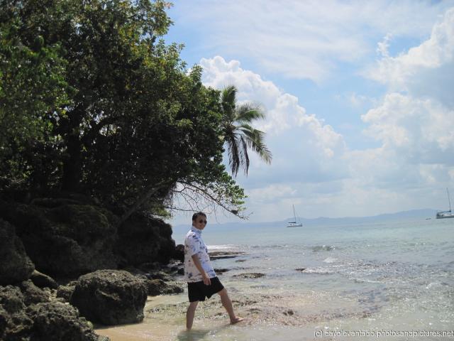 David at a rocky area at Cayo Levantado.jpg