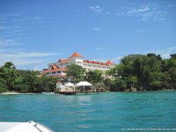 Gran Bahia Principe at Cayo Levantado coming into view from tender boat.jpg